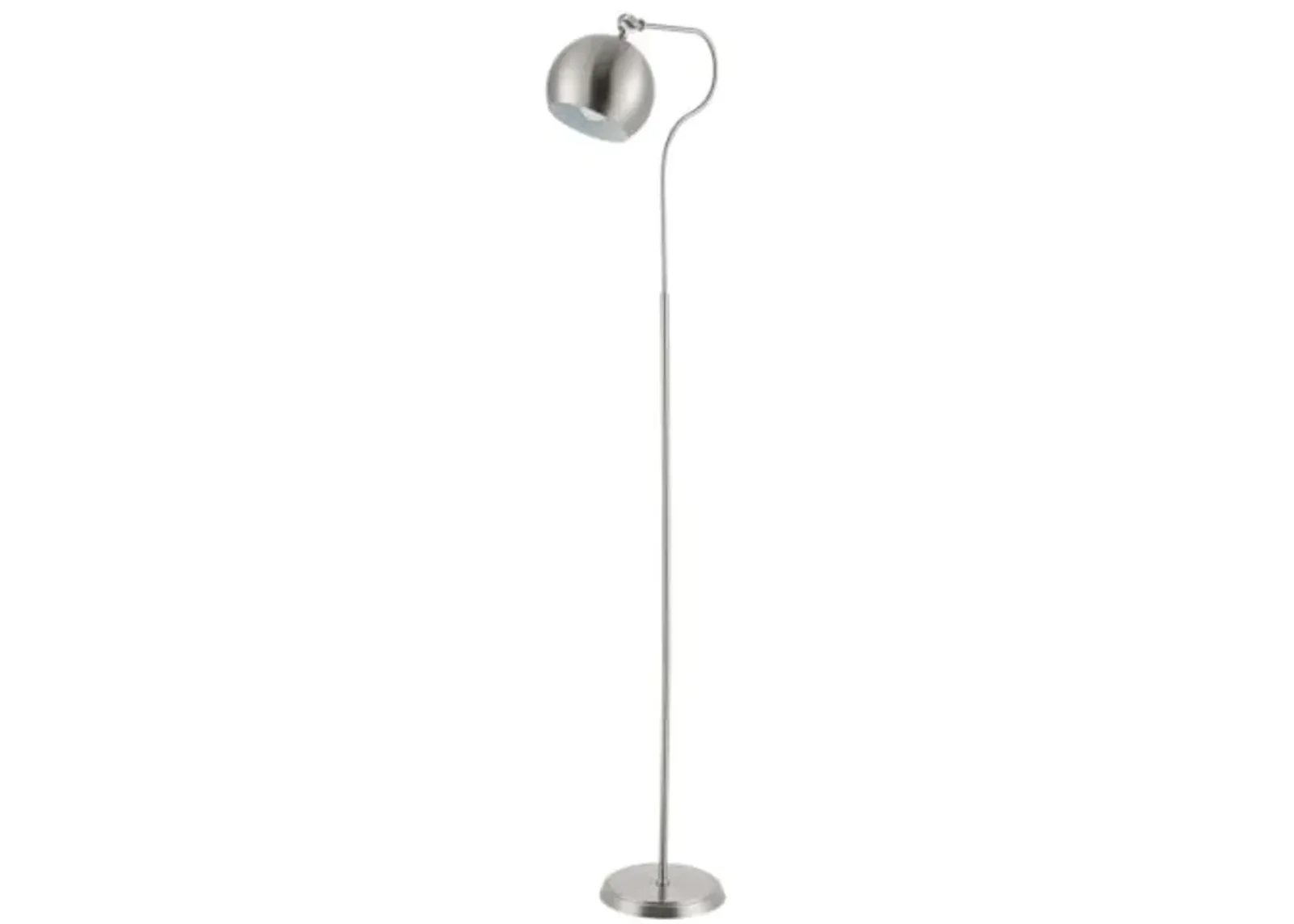 Safavieh Lighting Collection Elijah 65-inch Nickel Iron Arc Floor Lamp (LED Bulb Included) FLL4093A