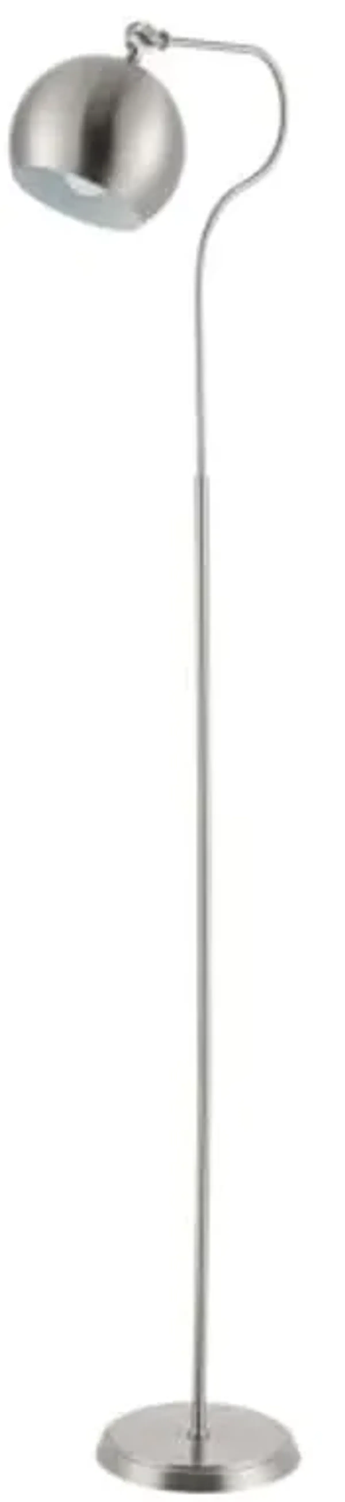 Safavieh Lighting Collection Elijah 65-inch Nickel Iron Arc Floor Lamp (LED Bulb Included) FLL4093A