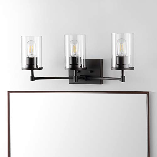 Safavieh Collection Ronsa Oil-Rubbed Bronze 3-Light Wall Sconce (LED Bulbs Included) SCN4064A