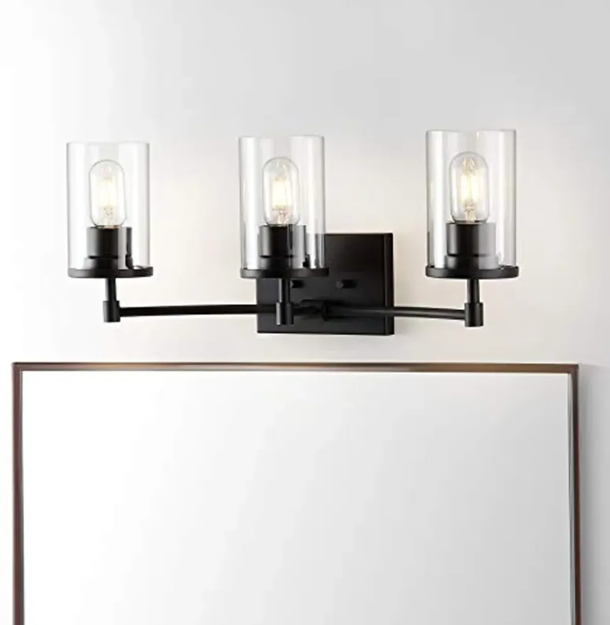 SAFAVIEH Collection Ronsa Oil-Rubbed Bronze 3-Light Wall Sconce (LED Bulbs Included) SCN4064A