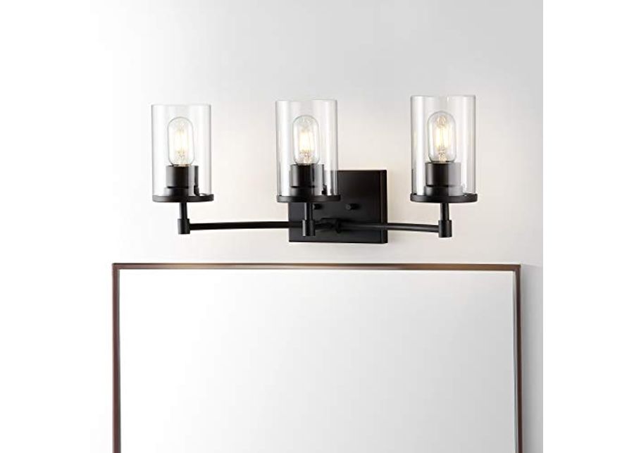 Safavieh Collection Ronsa Oil-Rubbed Bronze 3-Light Wall Sconce (LED Bulbs Included) SCN4064A