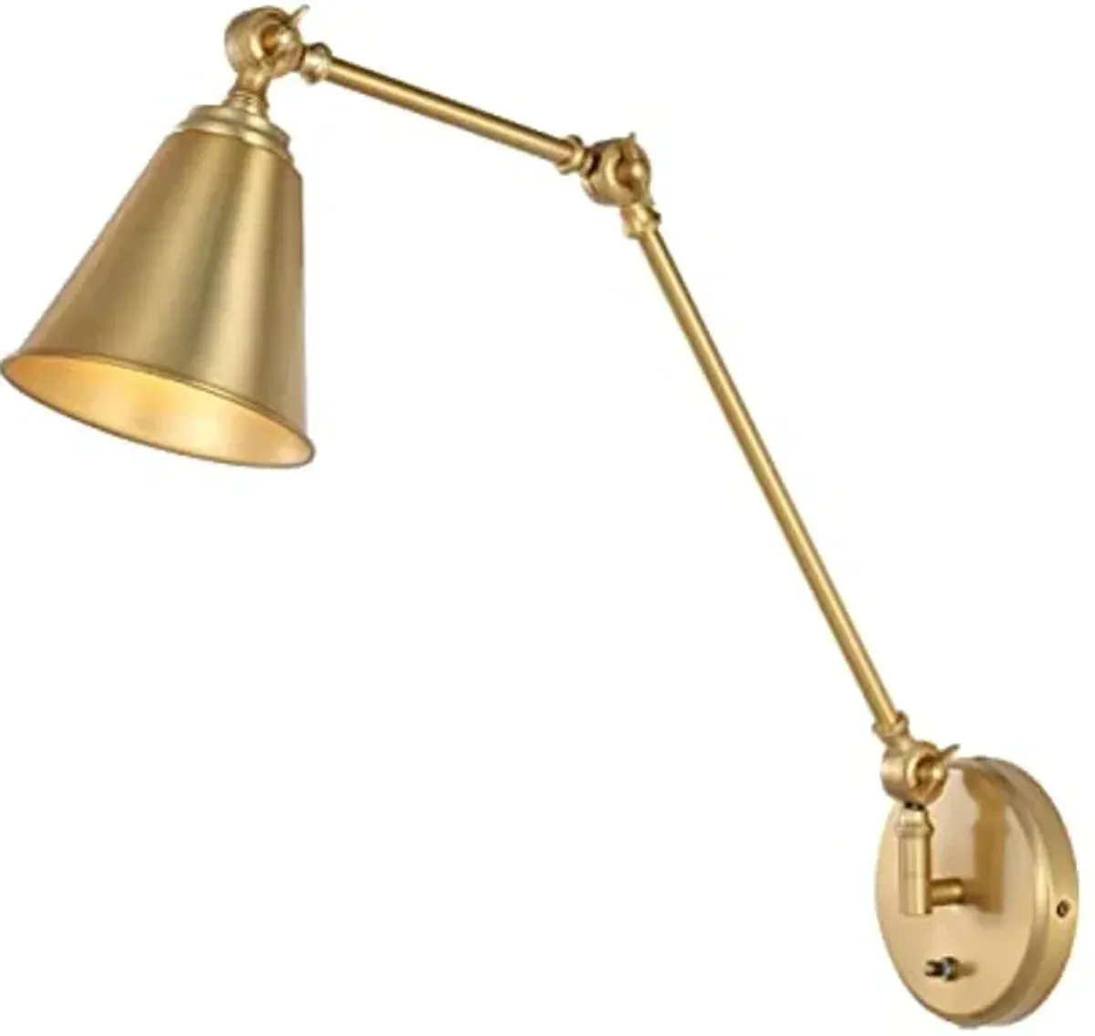 SAFAVIEH Lighting Collection Kensley Brass Wall Sconce (LED Bulb Included) SCN4067B