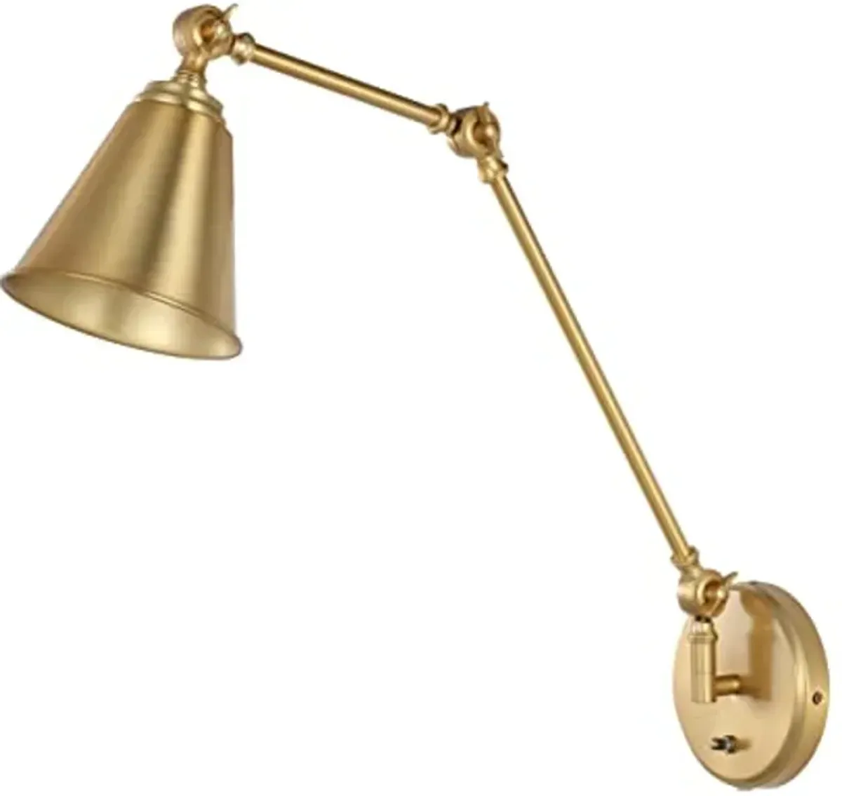 SAFAVIEH Lighting Collection Kensley Brass Wall Sconce (LED Bulb Included) SCN4067B