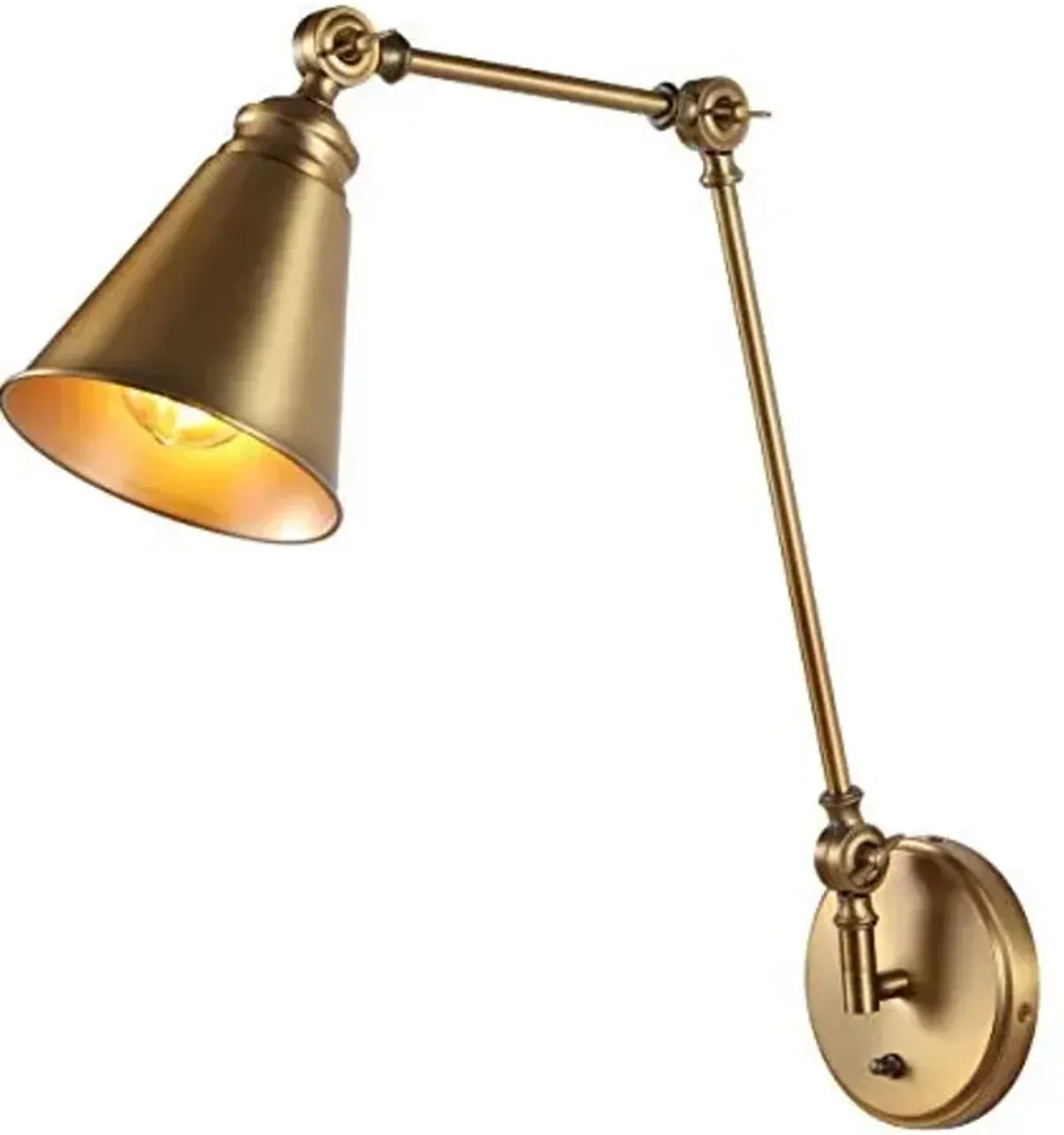 SAFAVIEH Lighting Collection Kensley Brass Wall Sconce (LED Bulb Included) SCN4067B