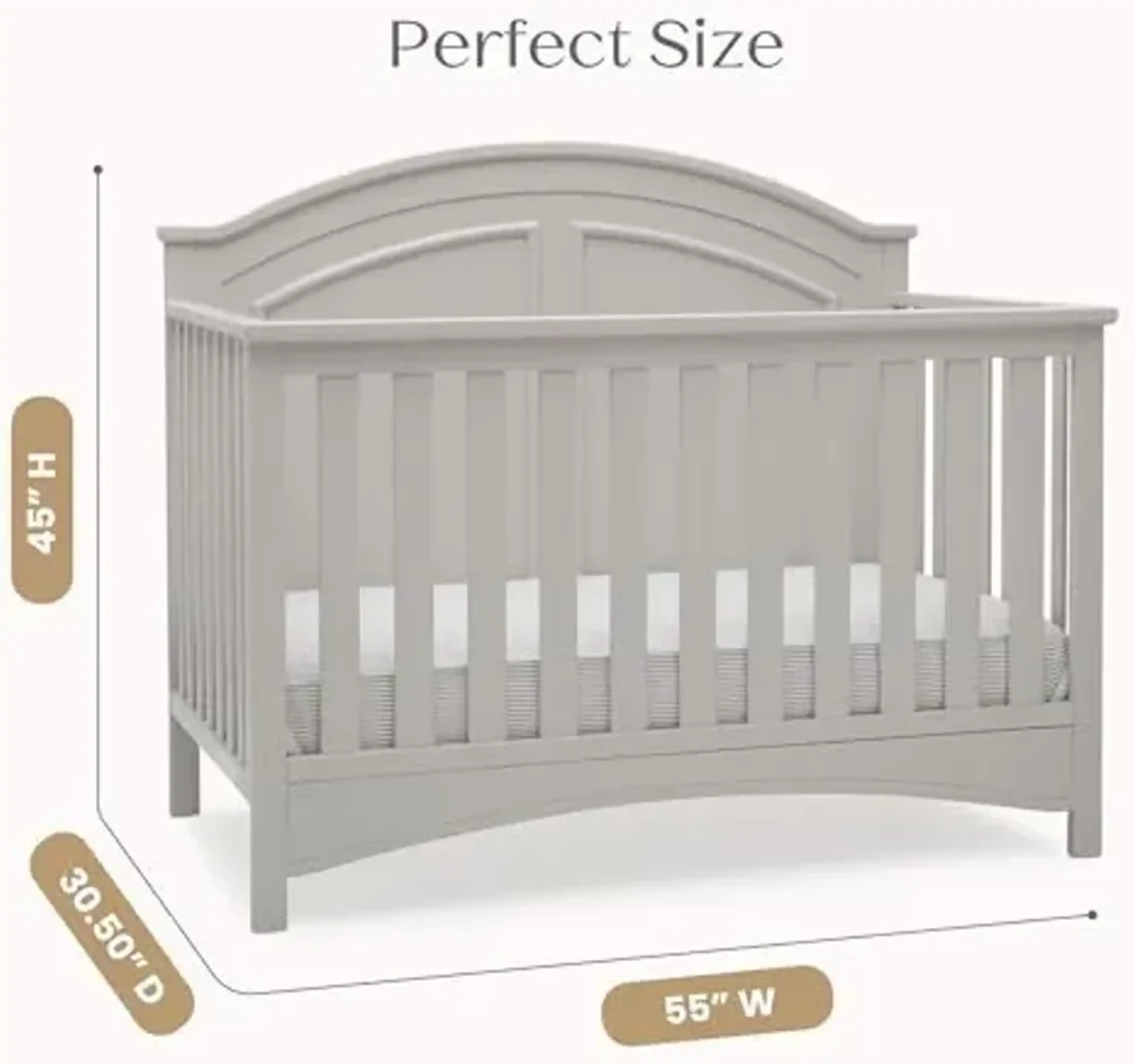 Delta Children Perry 6 In 1 Convertible Crib Greenguard Gold Certified