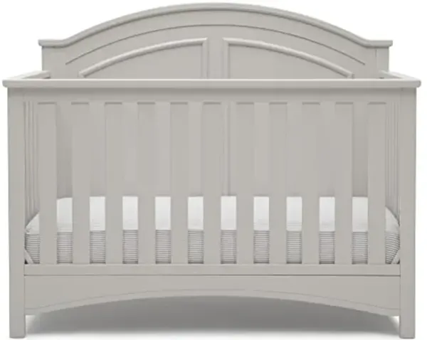 Delta Children Perry 6-in-1 Convertible Crib - Greenguard Gold Certified, Moonstruck Grey