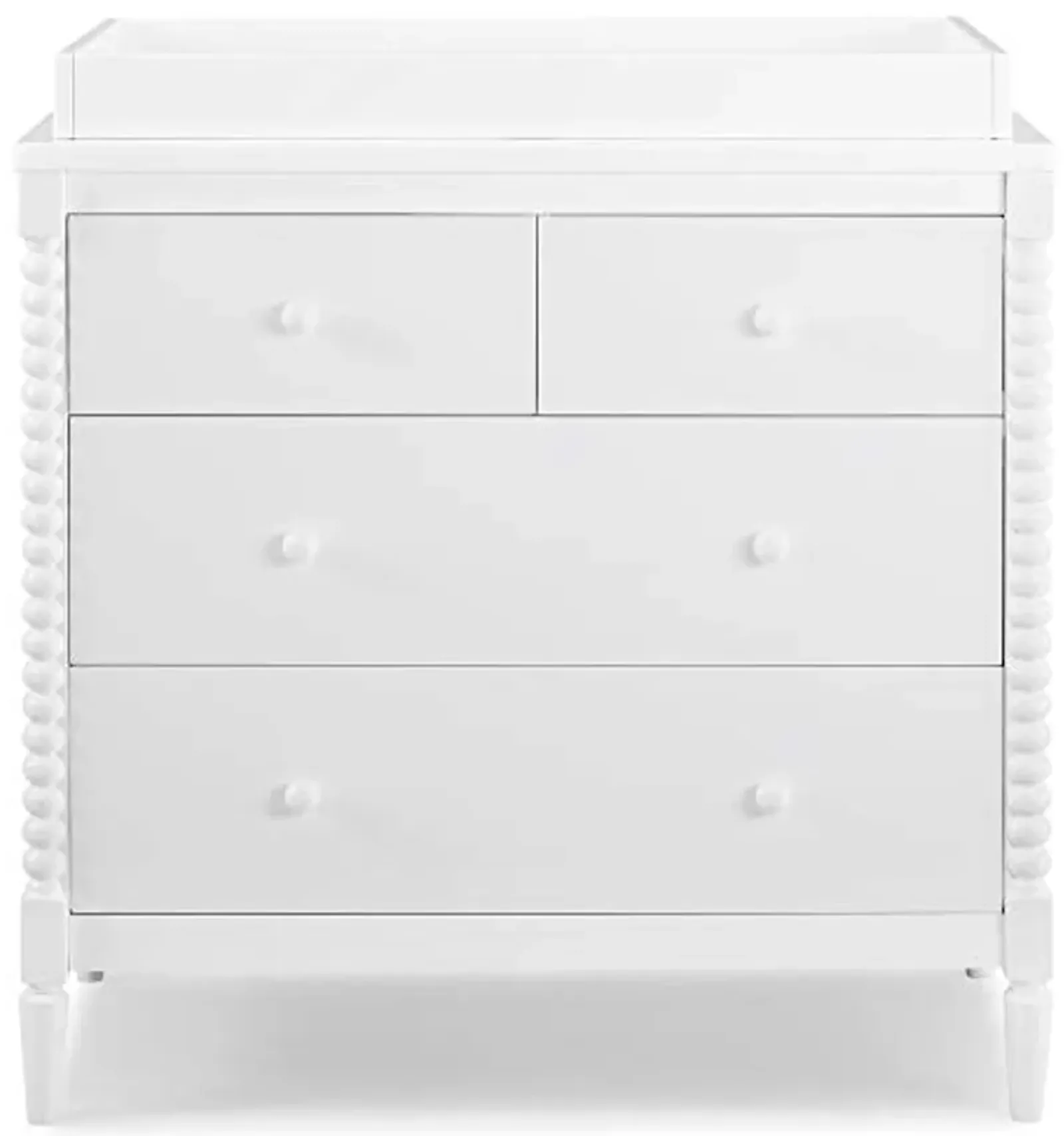 Delta Children Saint 4 Drawer Dresser with Changing Top, Bianca White