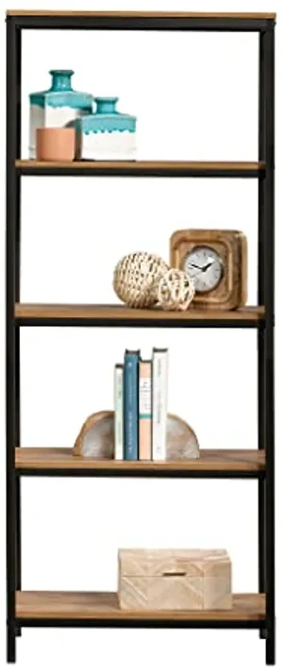 Sauder North Avenue Tall 4-Shelf Bookcase/ Book shelf, Sindoori Mango finish