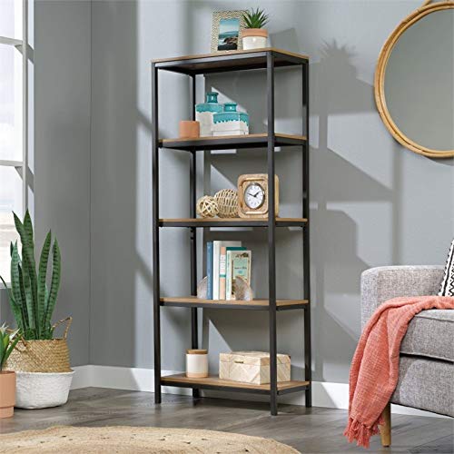 Sauder North Avenue Tall 4 shelves Bookcase, Sindoori Mango Finish