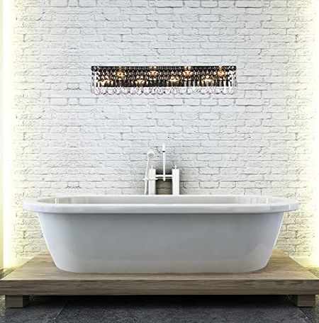 Elegant Lighting Value Maxime 36 inch Black Wall Sconce