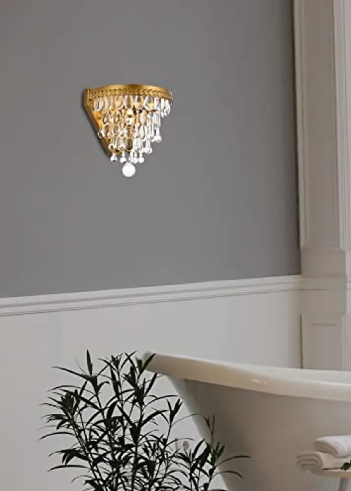 Elegant Lighting Indoor Modern Home Decorative Bright Nordic 1 Light Brass Wall Sconce