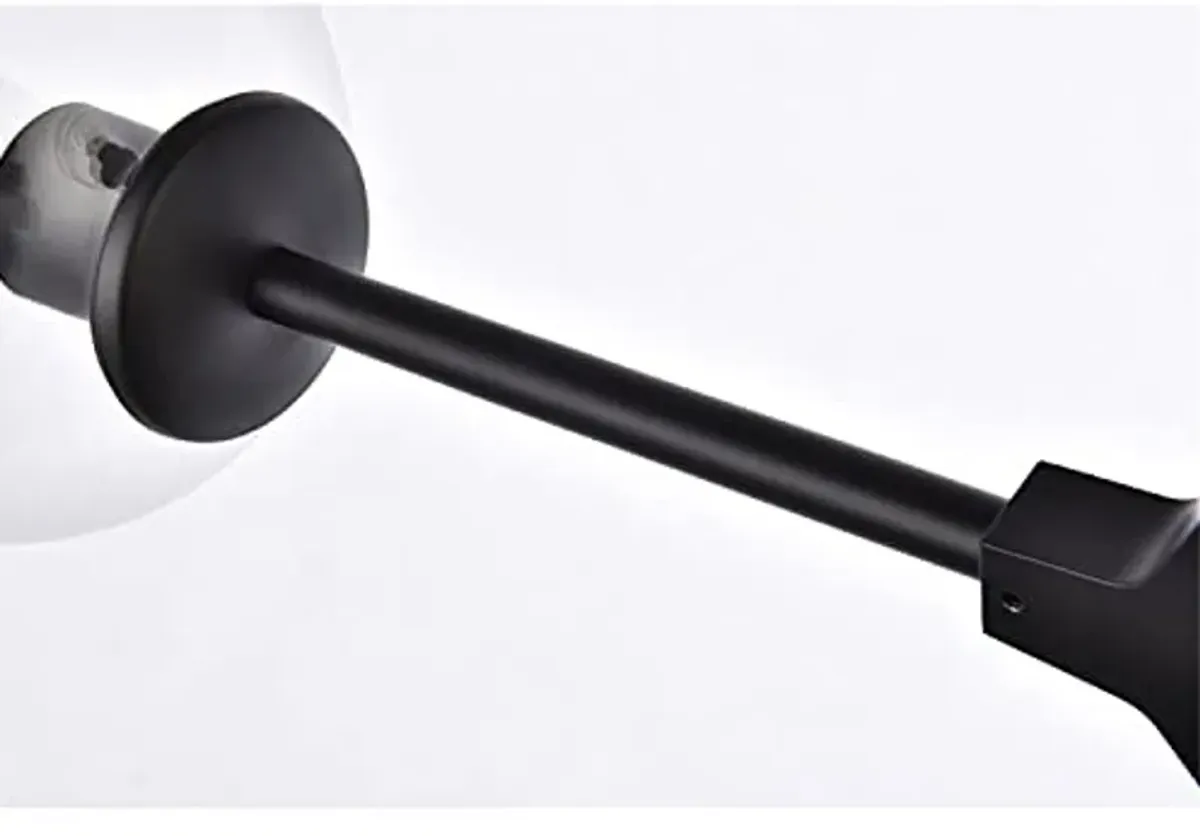 Elegant Lighting Cavoli 2 Lights Black Wall Sconce