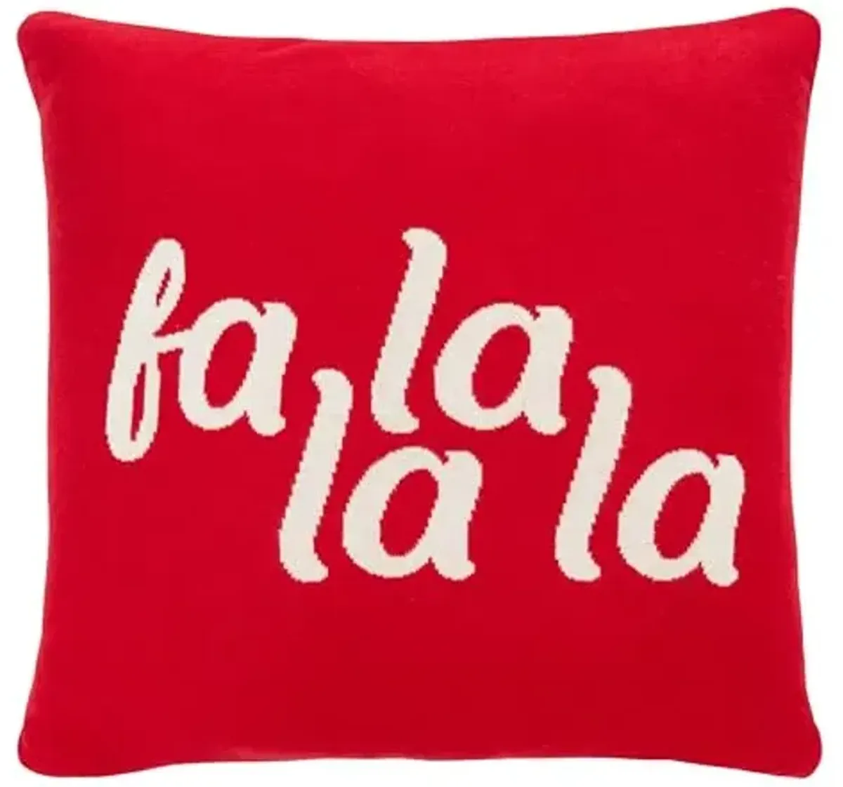 SAFAVIEH Home Collection Carols 20-inch Red Christmas Decorative Accent Pillow HOL3002A-2020