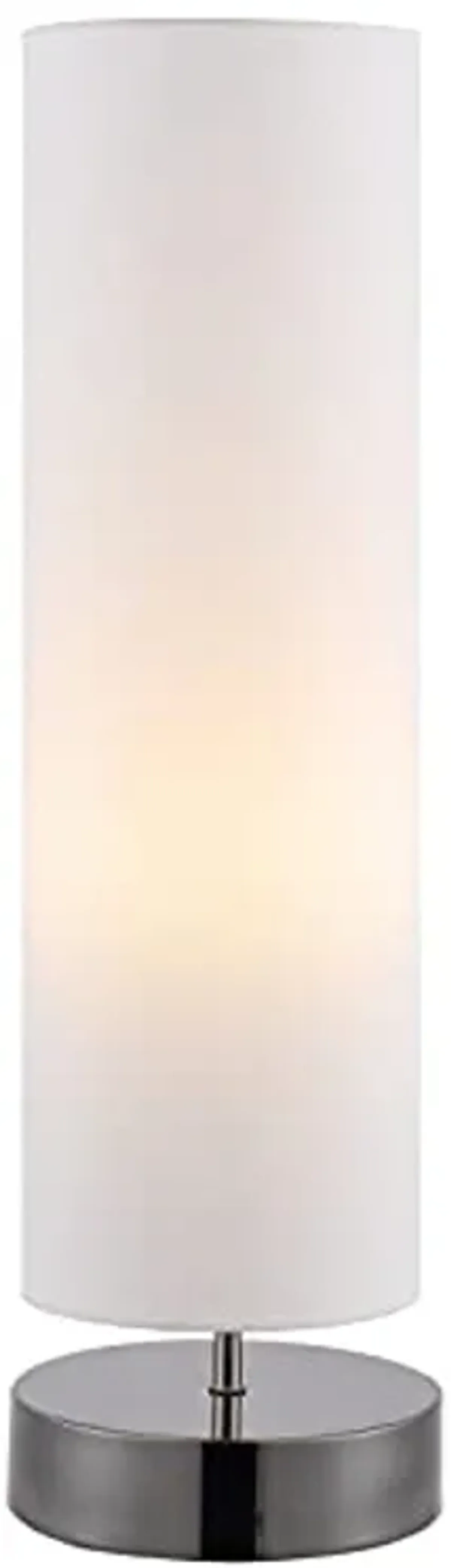 SAFAVIEH Lighting Collection Wick Modern White Cylinder 26-inch Bedroom Living Room Home Office Desk Nightstand Table Lamp (LED Bulb Included)