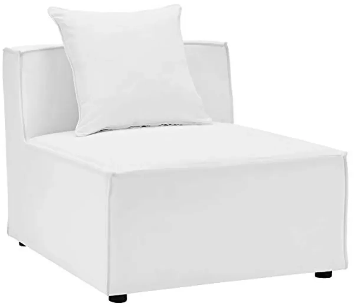 Modway EEI-4380-WHI Saybrook Patio Upholstered 4-Piece Sectional Sofa in White