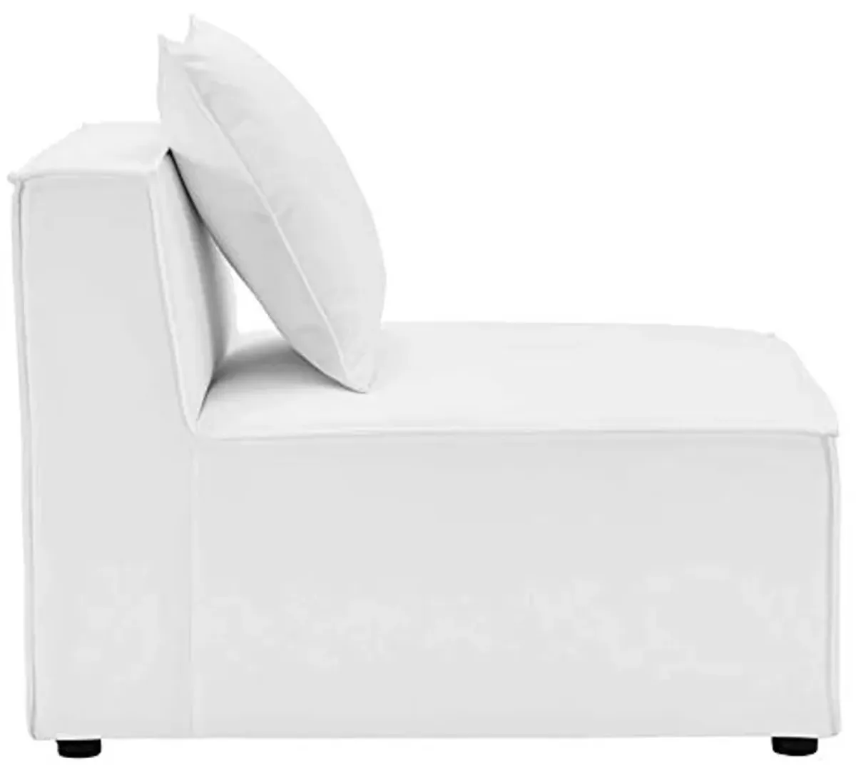 Modway EEI-4380-WHI Saybrook Patio Upholstered 4-Piece Sectional Sofa in White