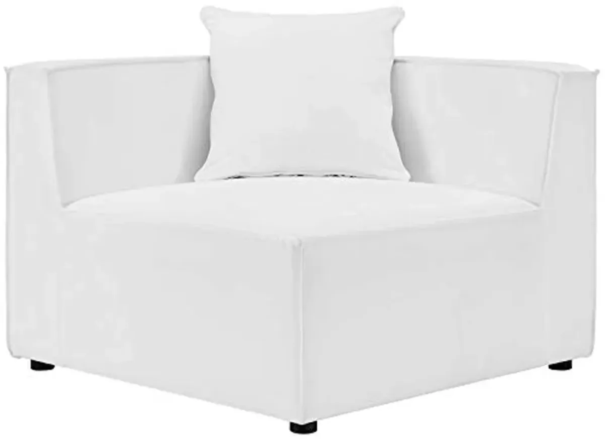 Modway EEI-4380-WHI Saybrook Patio Upholstered 4-Piece Sectional Sofa in White