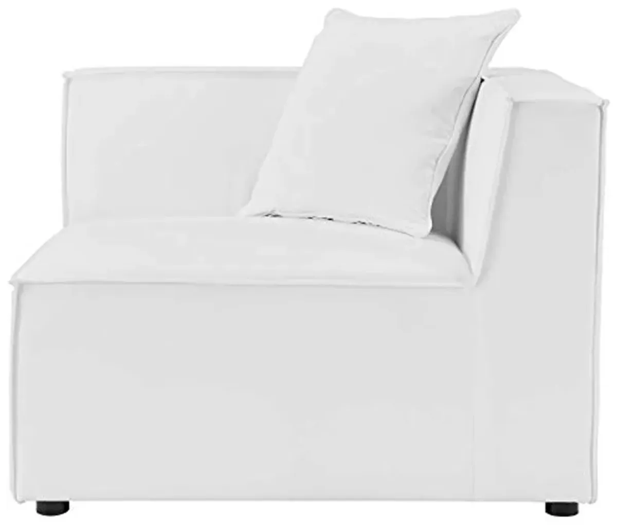 Modway EEI-4380-WHI Saybrook Patio Upholstered 4-Piece Sectional Sofa in White