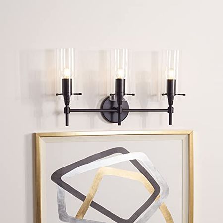 Safavieh Collection Norala Matte Black 3-Light Vanity Sconce (LED Bulb Included) SCN5001B