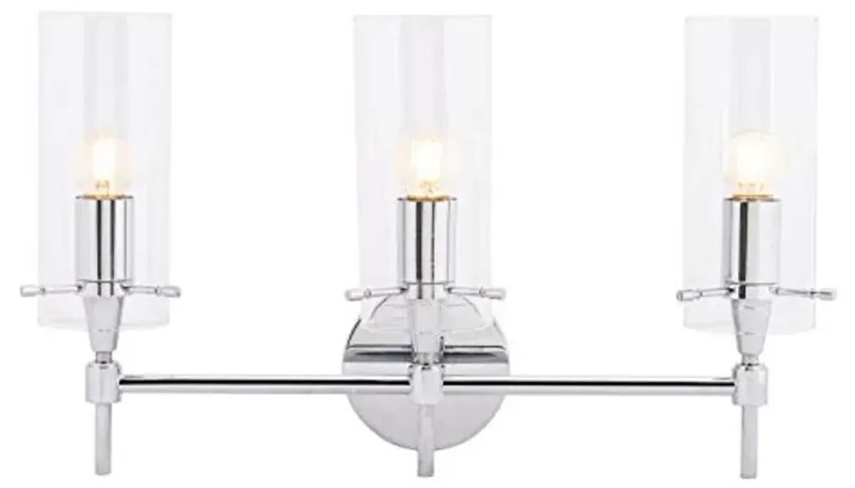 SAFAVIEH Collection Norala Chrome 3-Light Vanity Sconce (LED Bulb Included) SCN5001A