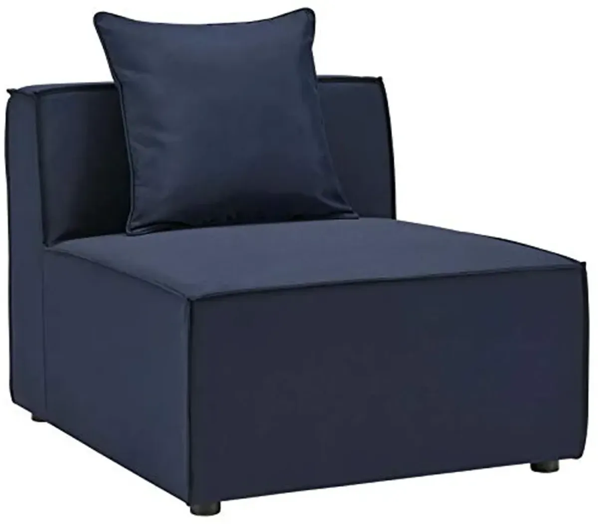 Modway EEI-4384-NAV Saybrook Patio Upholstered Sectional Sofa in Navy, 5-Piece Set