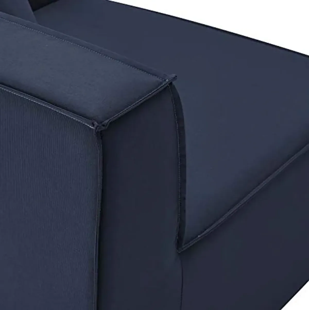 Modway EEI-4384-NAV Saybrook Patio Upholstered Sectional Sofa in Navy, 5-Piece Set