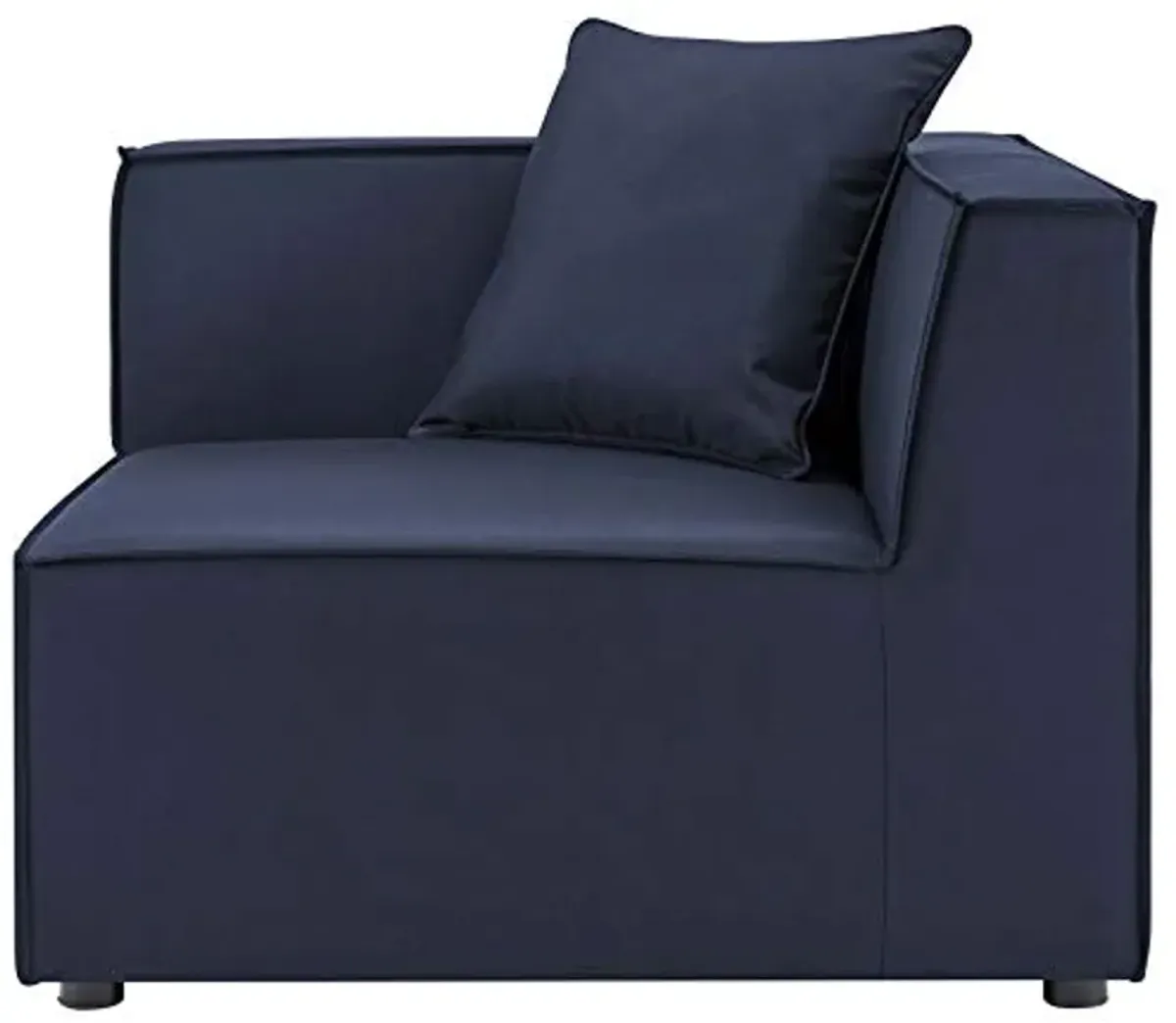 Modway EEI-4384-NAV Saybrook Patio Upholstered Sectional Sofa in Navy, 5-Piece Set