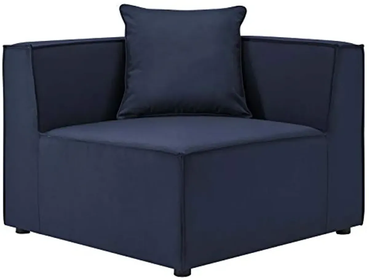 Modway EEI-4384-NAV Saybrook Patio Upholstered Sectional Sofa in Navy, 5-Piece Set