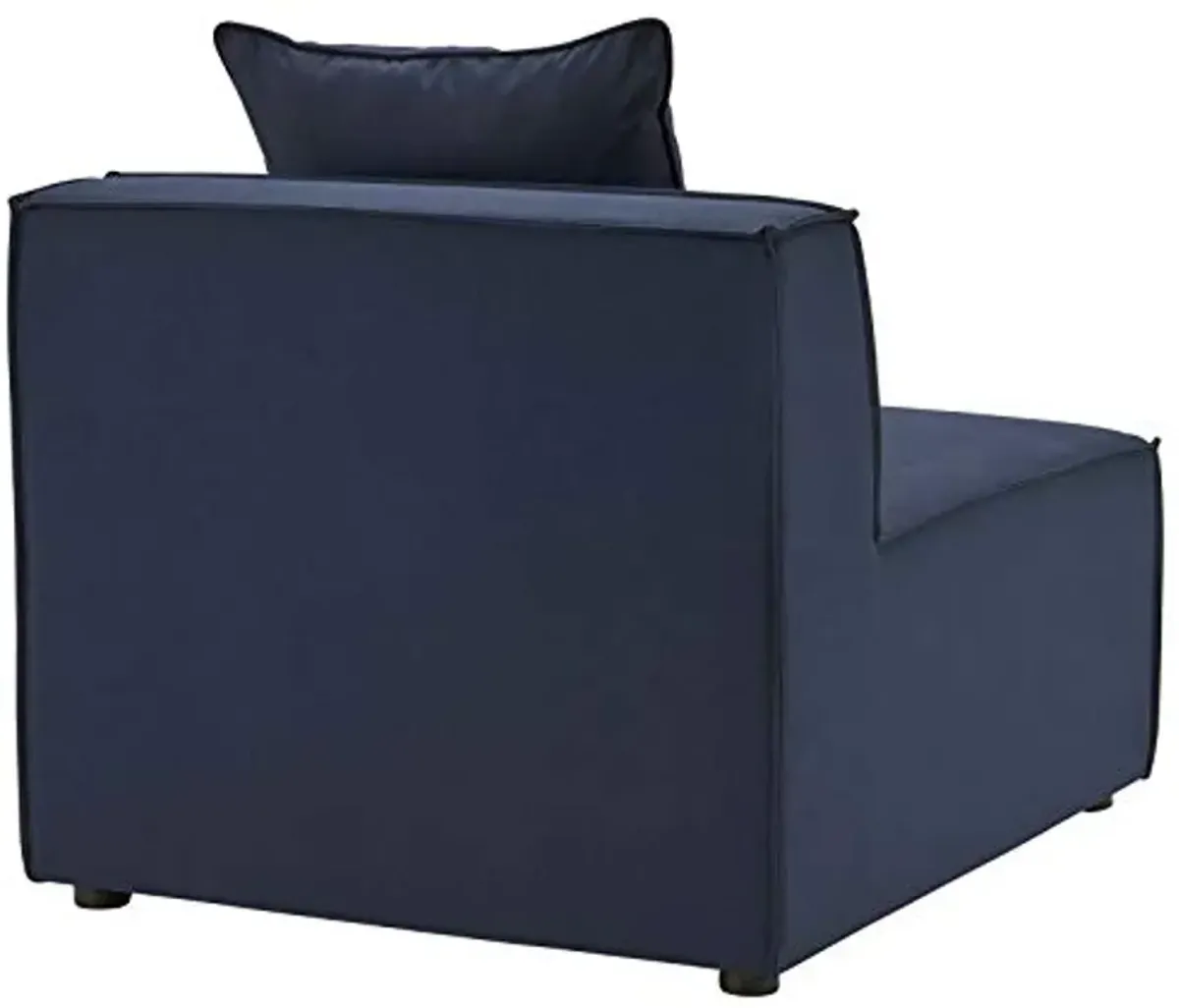 Modway EEI-4384-NAV Saybrook Patio Upholstered Sectional Sofa in Navy, 5-Piece Set