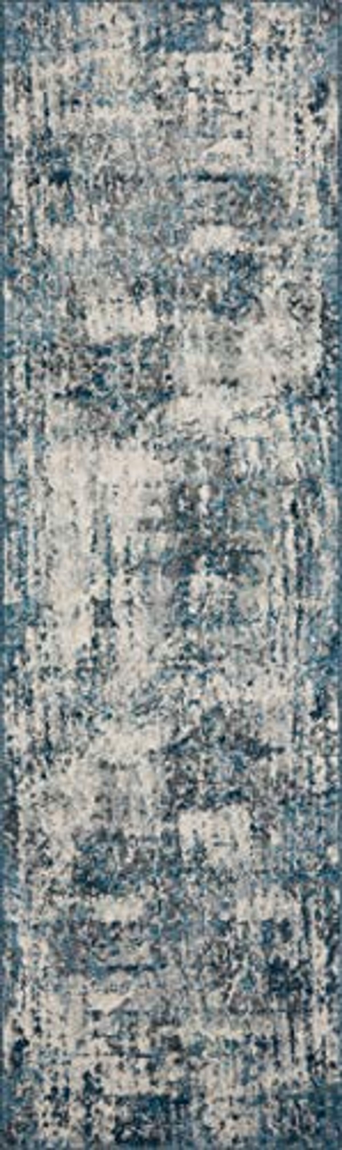 Loloi II Austen Collection AUS-01 Natural/Ocean 3'-11" x 5'-7" Accent Rug