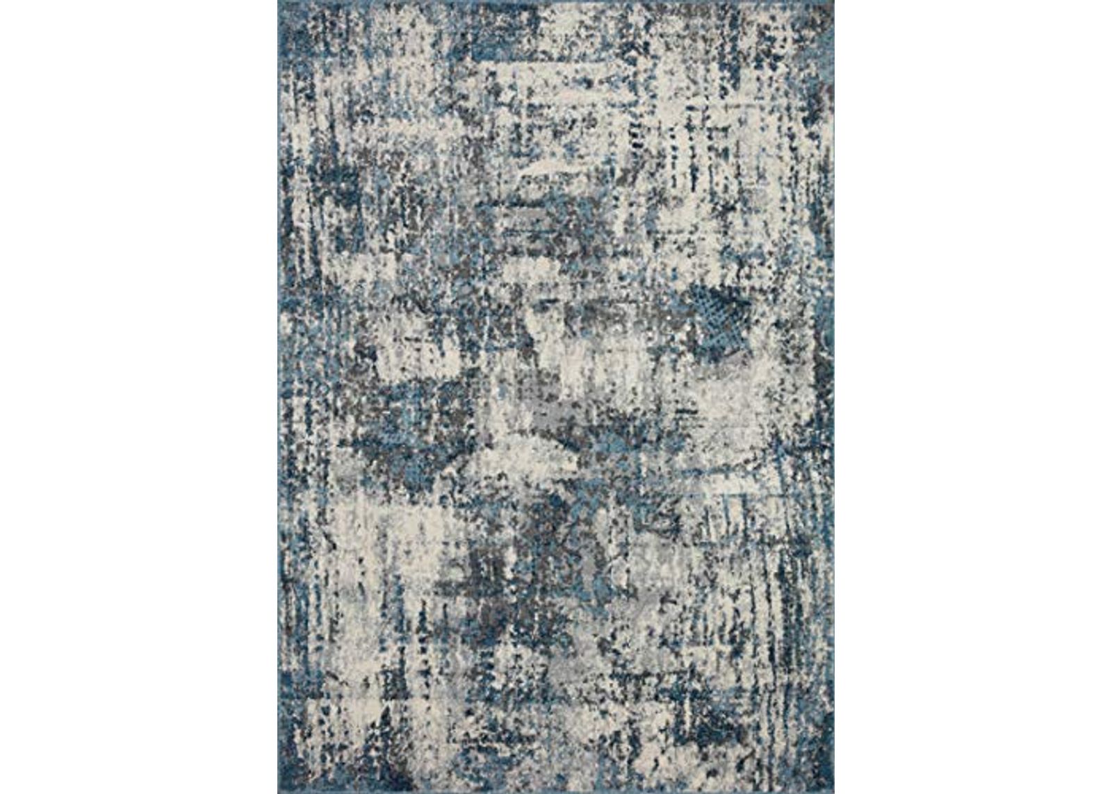 Loloi II Austen Collection AUS-01 Natural/Ocean 3'-11" x 5'-7" Accent Rug