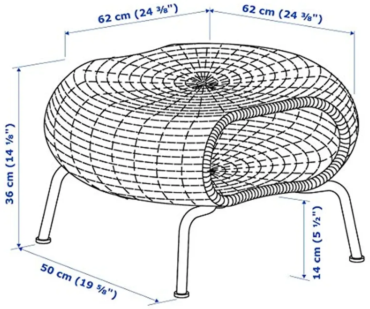 Gamlehult Ottoman with Storage