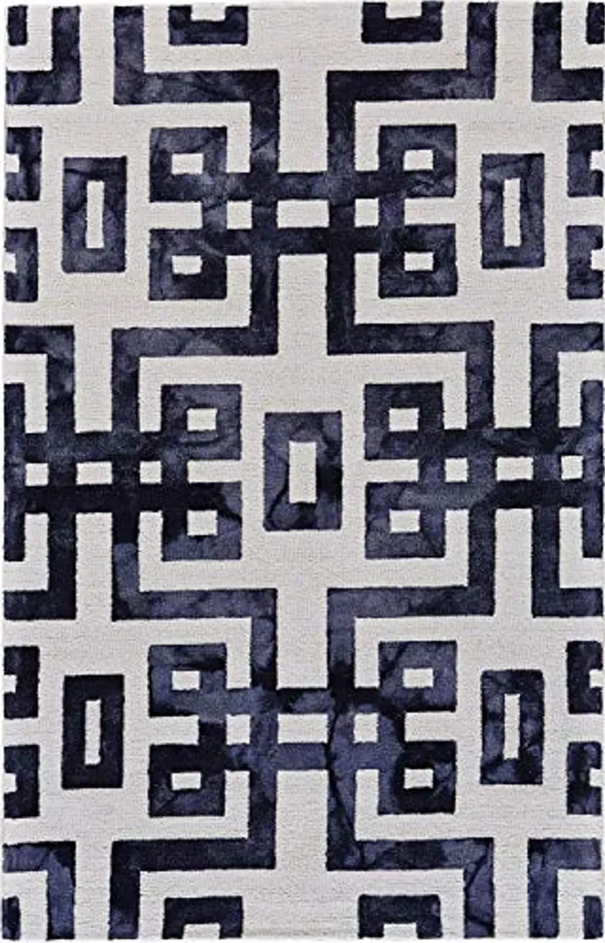 Feizy Rugs - Lorrain Collection, Contemporary Watercolor Area Rug - Noir 2' x 3'