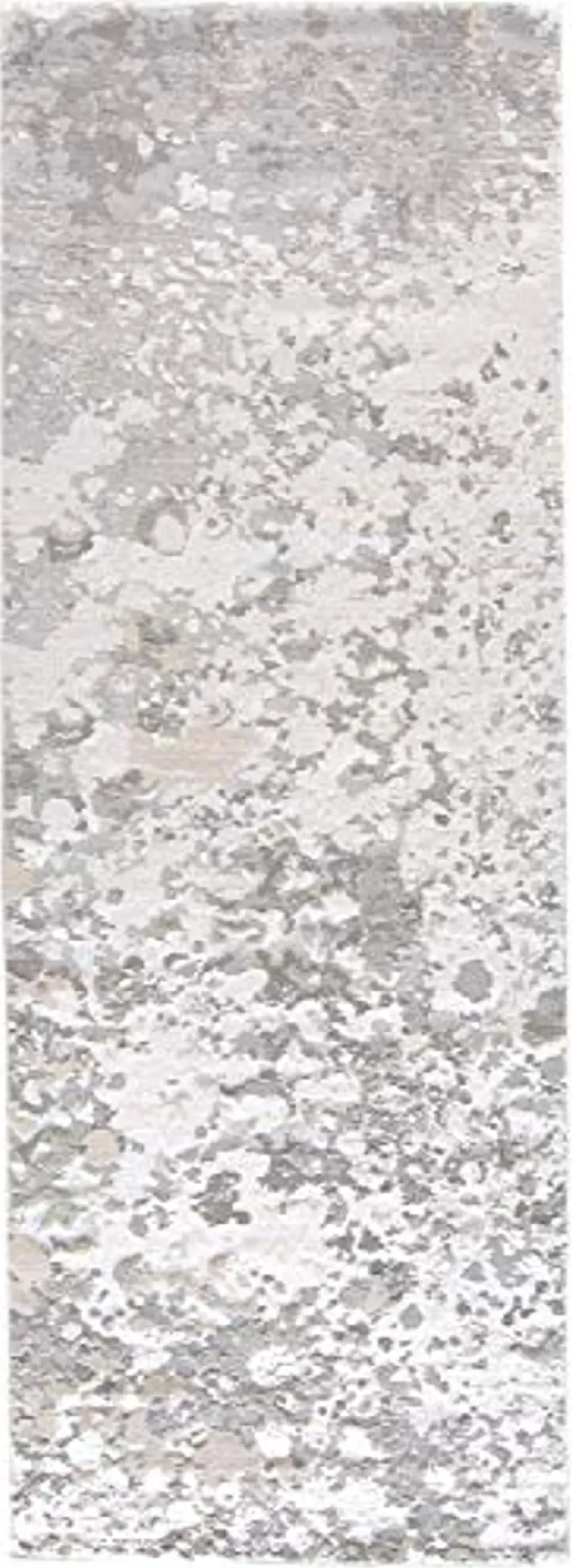 Feizy Rugs - Micah Collection, Contemporary Abstract Area Rug - Silver/Gray 2'-10" X 7'-10" - Runner