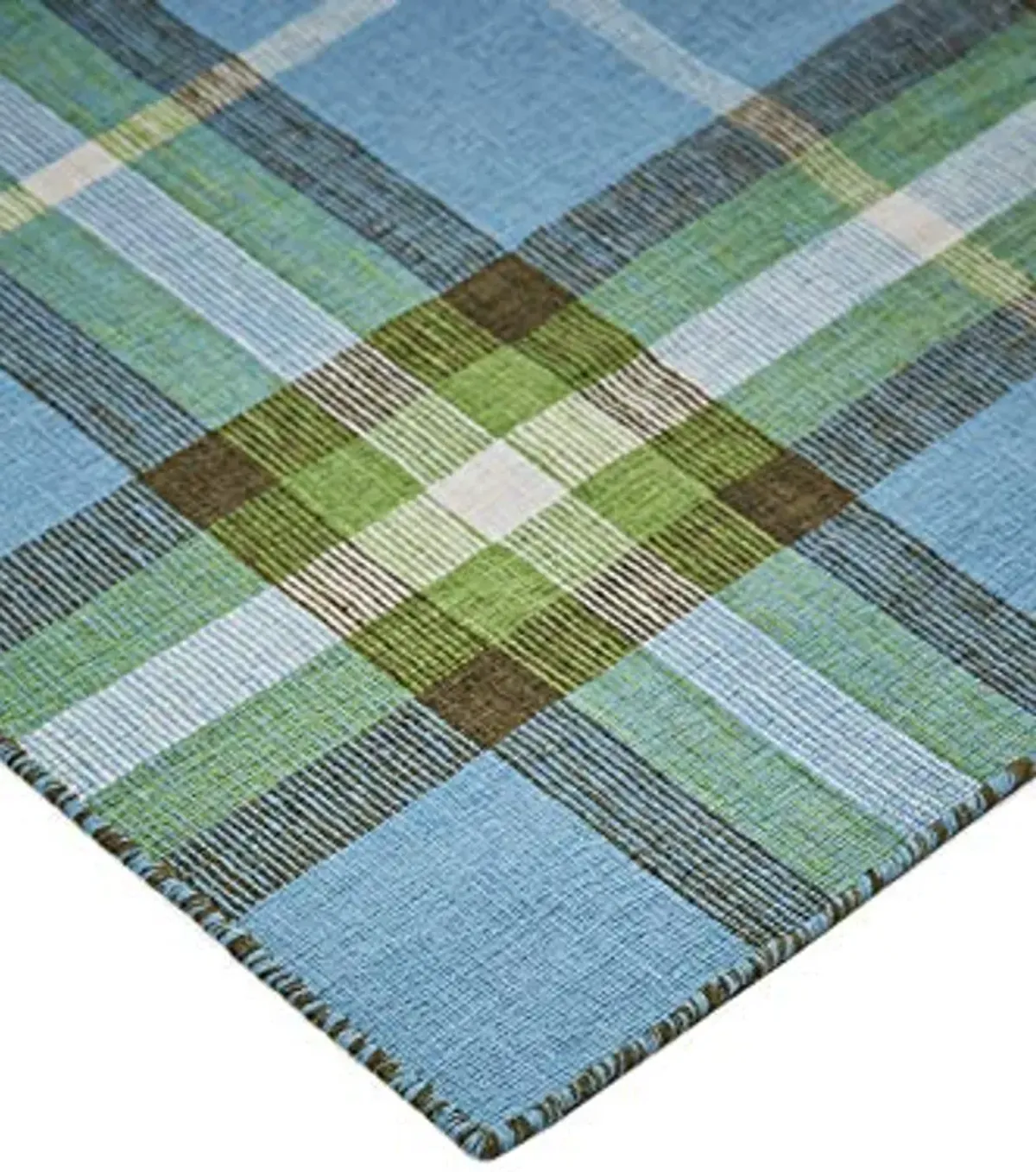 Feizy Rugs - Crosby Collection, Transitional Color Block Area Rug - Blue 8' x 10'