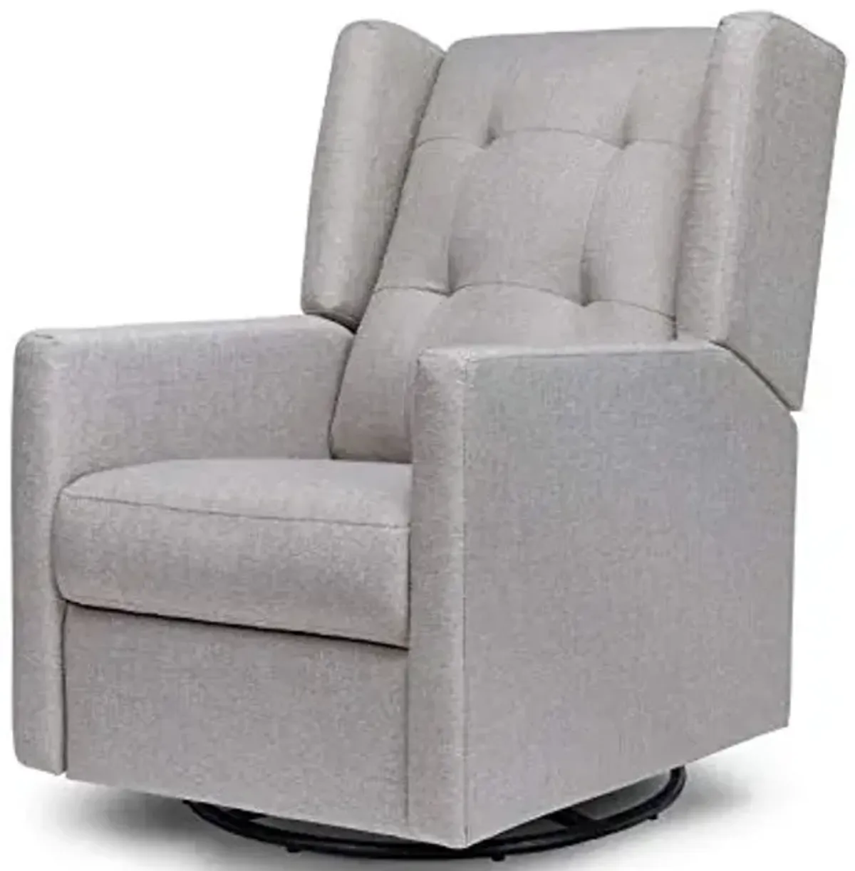 Davinci Maddox Recliner and Swivel Glider in Misty Grey, Greenguard Gold & CertiPUR-US Certified