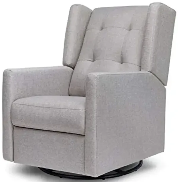 Davinci Maddox Recliner and Swivel Glider in Misty Grey, Greenguard Gold & CertiPUR-US Certified