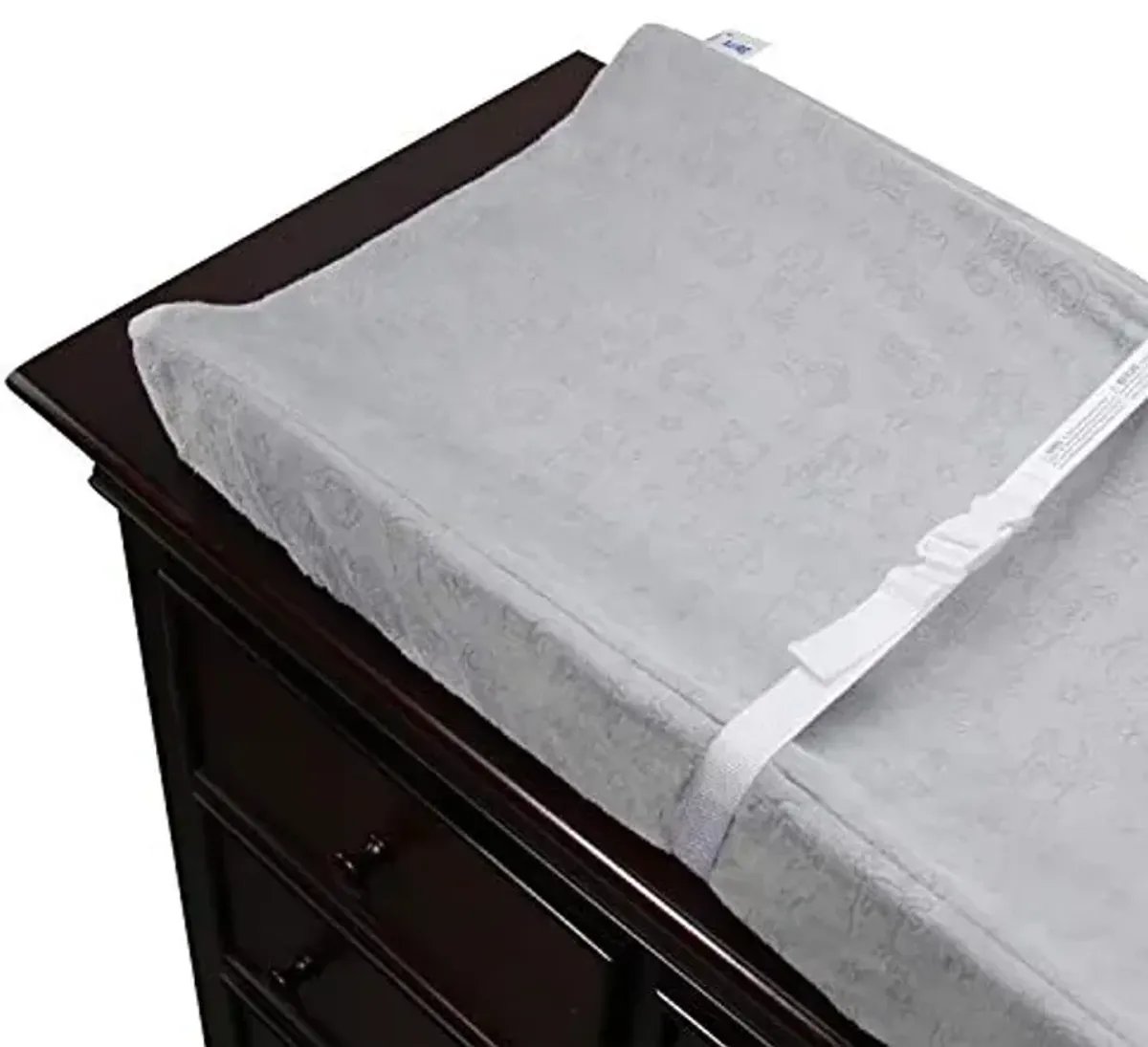 Serta Perfect Sleeper Contoured Changing Pad with Plush Cover, Grey