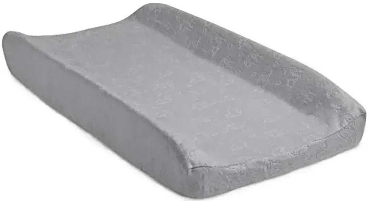Serta Perfect Sleeper Contoured Changing Pad with Plush Cover, Grey