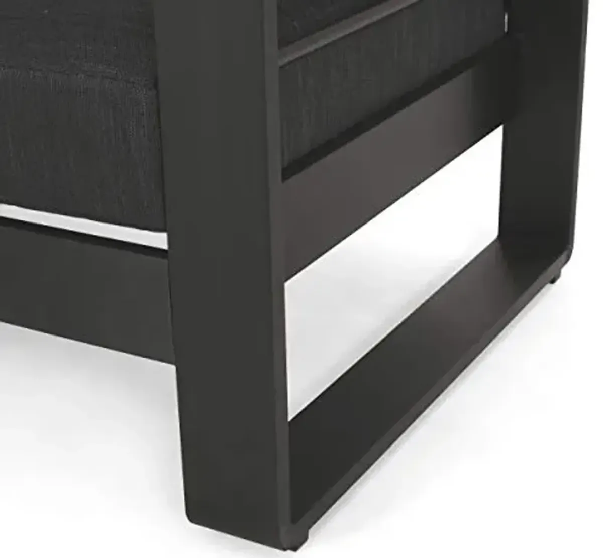 Christopher Knight Home Giovanna Outdoor LOVESEAT, Dark Gray + Natural + Black Anodize