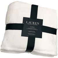 Lauren Ralph Lauren Micromink Plush 108" X 90" King Blanket Hollywood Cream