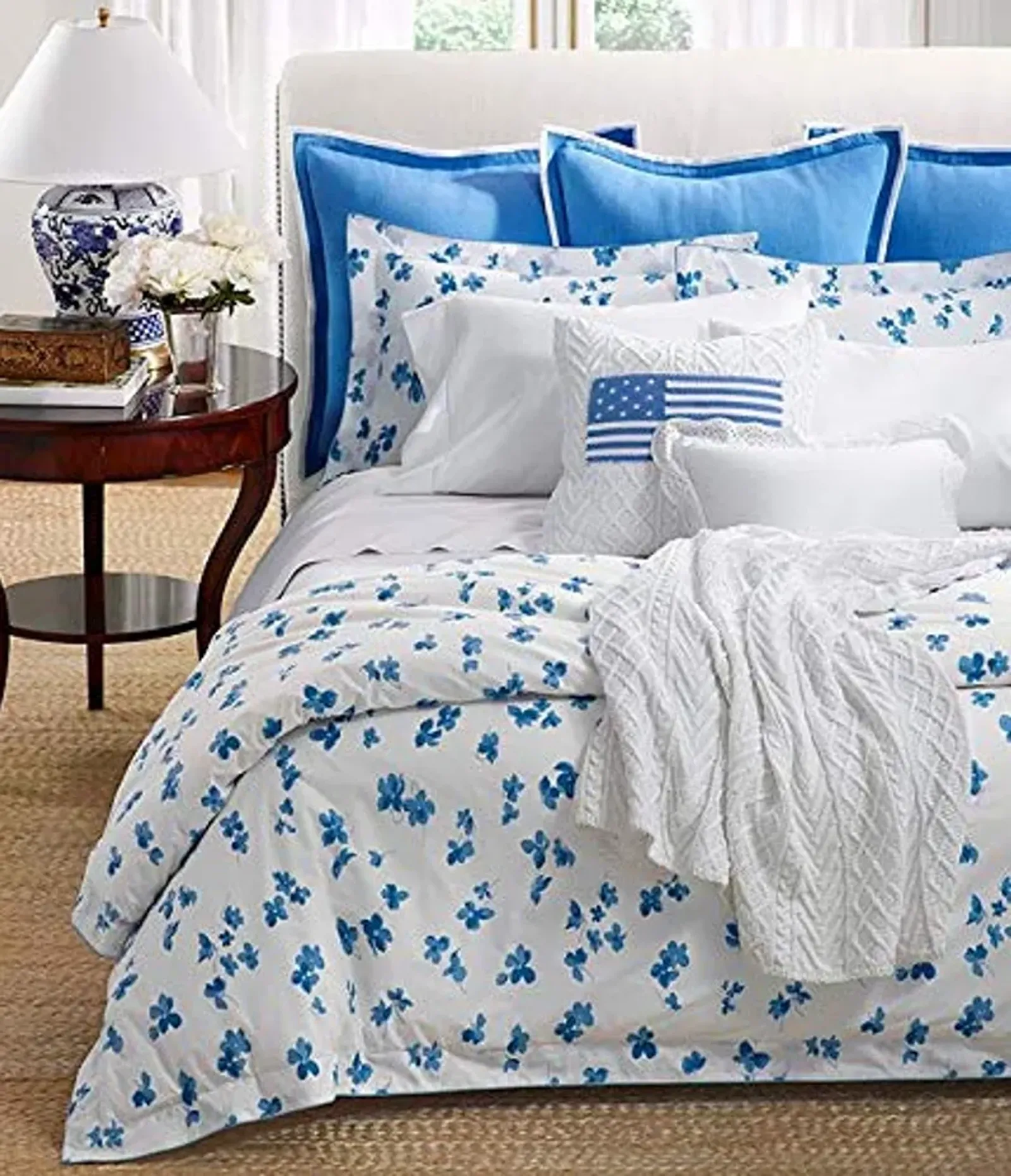 Ralph Lauren Georgica Maylen Blue Full/Queen Duvet Cover