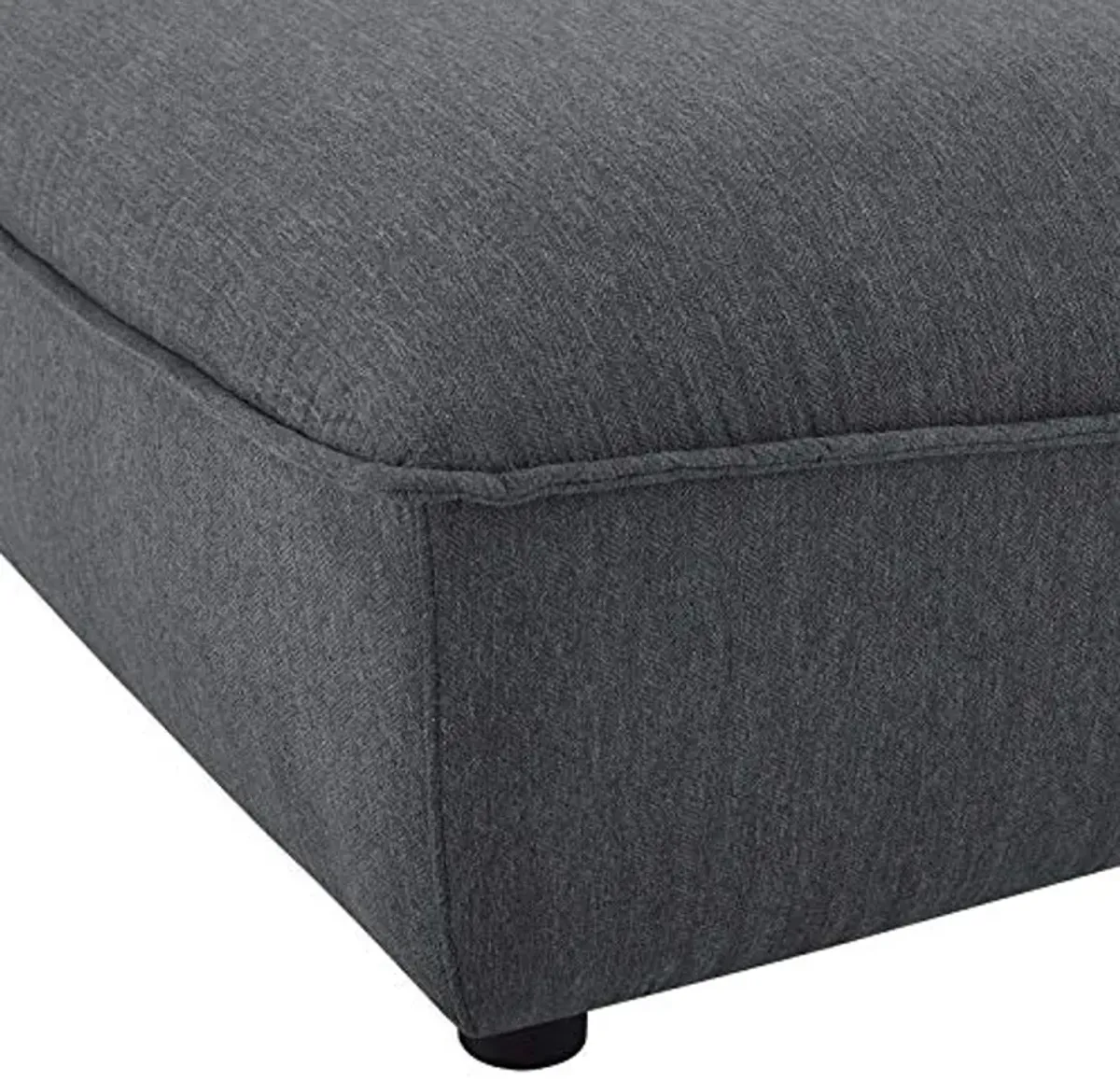 Modway EEI-4419-CHA Comprise Sectional Sofa Ottoman, Charcoal