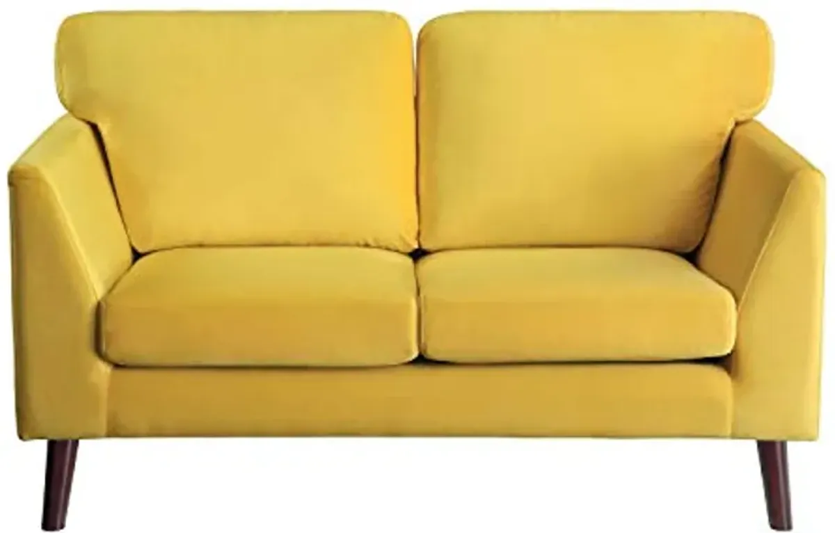 Lexicon Tipton Living Room Loveseat, Yellow