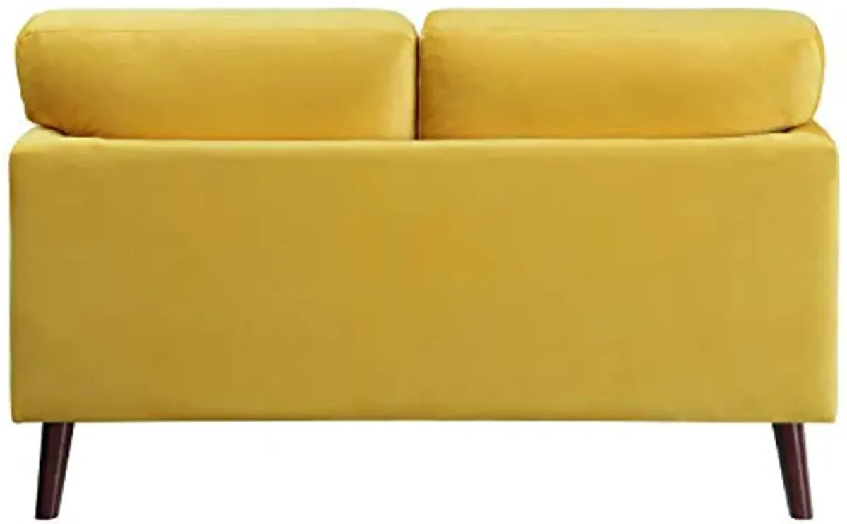 Lexicon Tipton Living Room Loveseat, Yellow