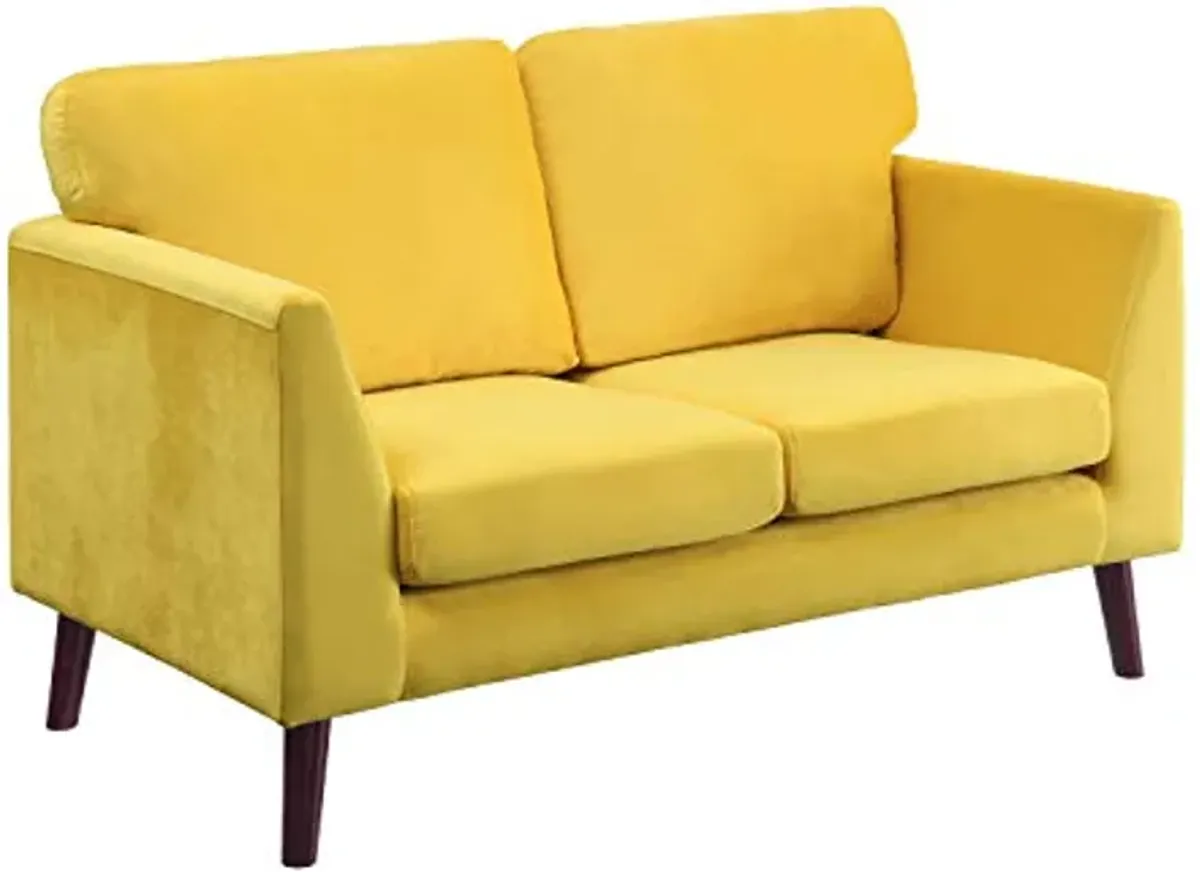 Lexicon Tipton Living Room Loveseat, Yellow