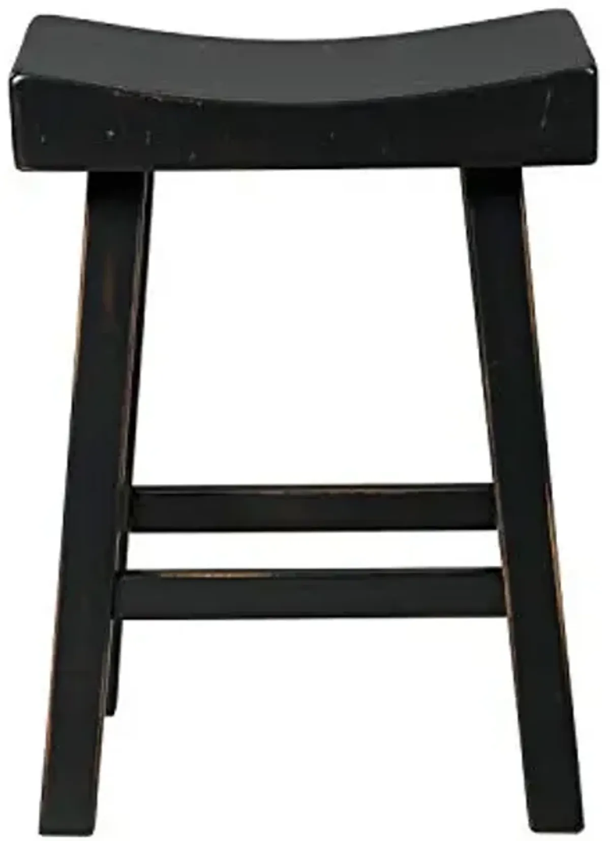 Signature Design by Ashley Glosco Modern Farmhouse 25" Counter Height Barstool, 2 Count, Black