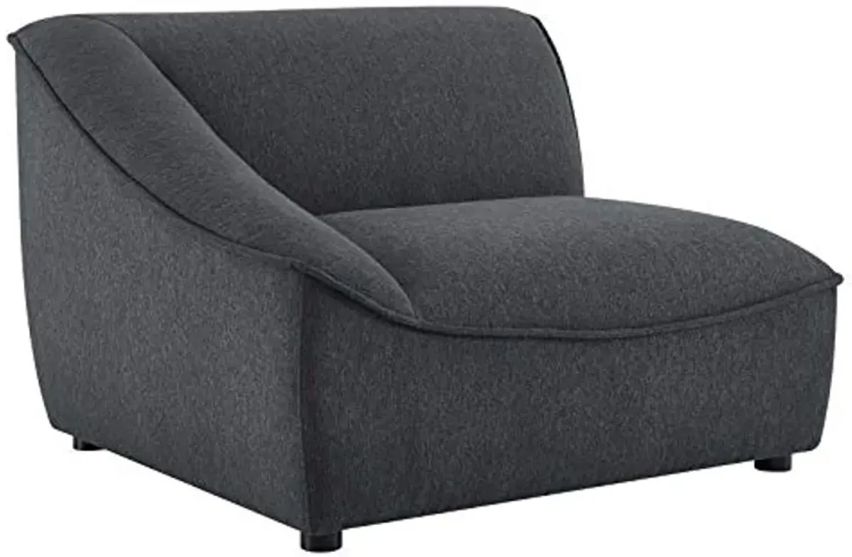 Modway Comprise Fabric Upholstered Sectional Sofa, 6-Piece w/Double Chaise, Charcoal