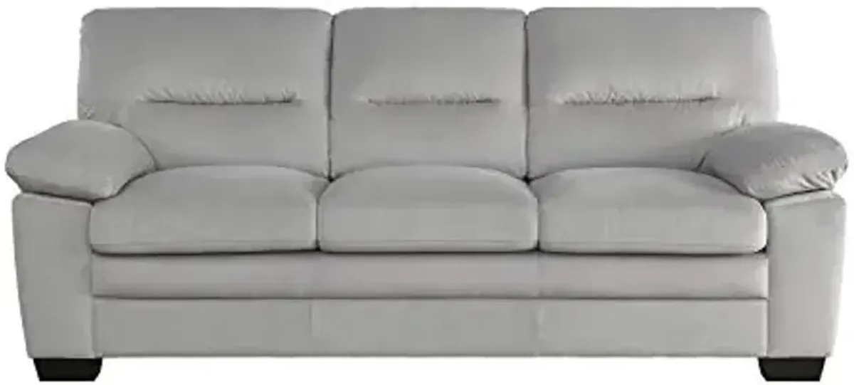 Lexicon 84" Sofa, Comfy Modern Sofa with Pillow-Top Arms, 3-Seater Sofa, Couch for Living Room Apartment Lounge, Solid and Easy to Assemble, Gray