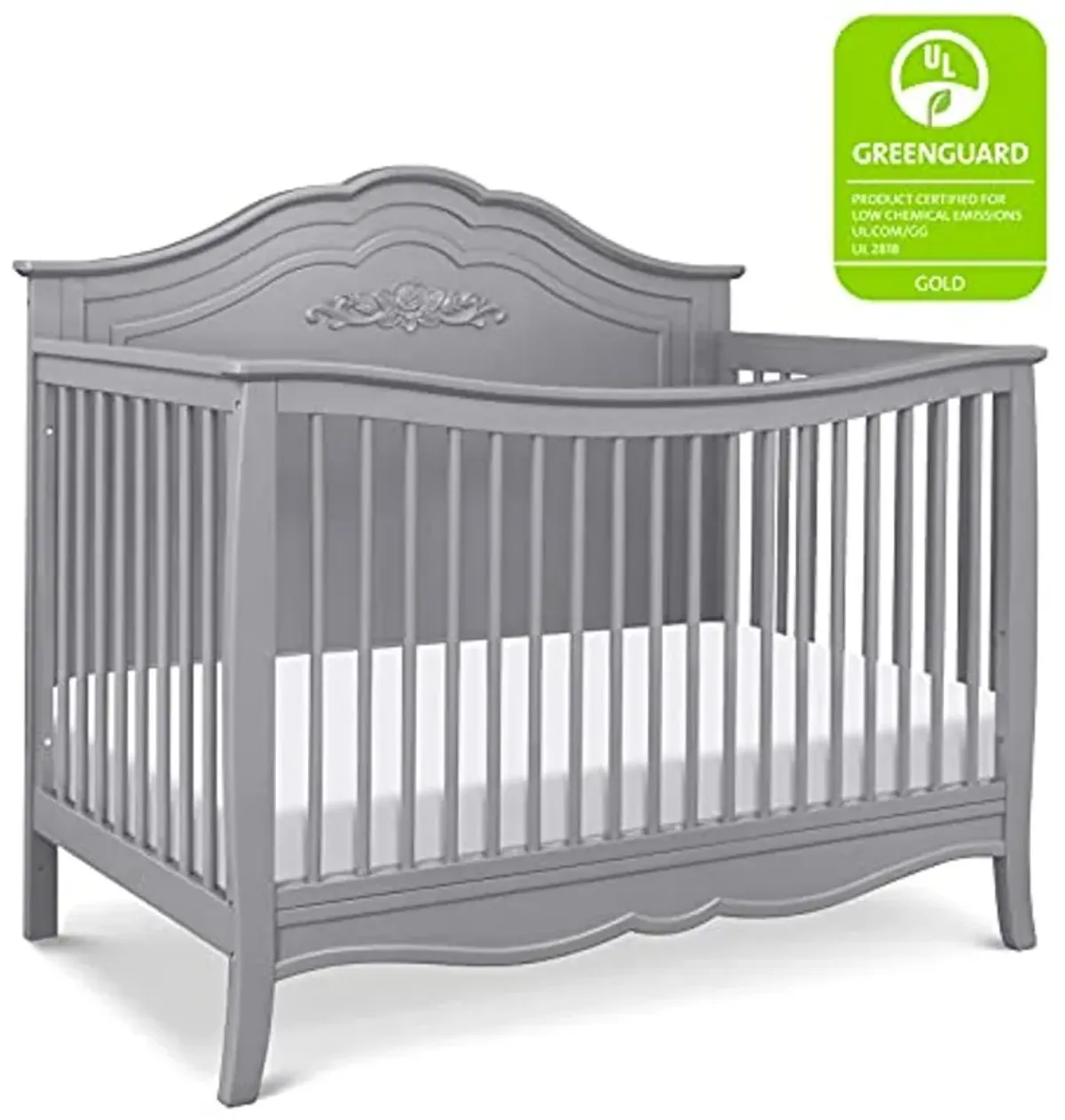 DaVinci Fiona 4-in-1 Convertible Crib in Grey, Greenguard Gold Certified